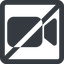 Line, down, wide, square, horizontal, mirror, youtube, video, prohibited, camera, film, movie, videocamera, videocamera-solid icon