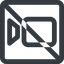 Line, down, wide, square, youtube, video, prohibited, camera, film, movie, videocamera, videocamera-wide icon