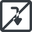 Line, left, wide, square, sign, confirm, arrow, prohibited, key, submit, send, return, enter, return-sign, return-sign-wide icon
