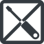 Line, left, wide, square, prohibited, tool, mechanics, mechanical, repair, screwdriver, screw, screwdriver-solid icon