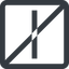 Line, right, wide, square, minus, remove, sub, substract, prohibited, collapse, minus-wide, -, less icon