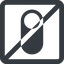 Line, right, wide, solid, square, setting, prohibited, apple, on, off, ios, switch, button, radio, switch-solid icon