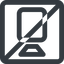Line, right, wide, square, youtube, video, prohibited, camera, film, movie, videocamera, videocamera-wide icon