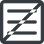 Line, up, wide, square, horizontal, mirror, three, prohibited, menu, collapse, bars, bar, expand, list, three-bars-wide, burger, hamburger icon