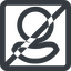 Line, normal, wide, circle, square, horizontal, mirror, user, man, woman, person, prohibited, user-circle-wide icon