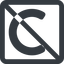 Line, right, wide, square, prohibited, copy, law, copyright, lience, c, copyright-solid icon