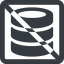 Line, wide, square, mysql, sql, prohibited, disk, database, db, storage, barrel, database-solid, alt, HDD, disks, database-alt-solid icon