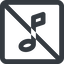 Line, wide, square, prohibited, mute, unmute, music, eighth, note, eighth-note, musical, notes, eighth-note-wide icon