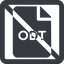 Line, wide, square, prohibited, file, open, text, editor, odt, file-odt, openoffice, office, word, writer, file-odt-solid, document, opendocument icon
