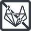 Line, wide, square, brand, social, network, prohibited, brands, repo, gitlab, gitlab-alt, wolf icon