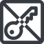 Line, up, wide, square, prohibited, unlocked, unlock, locked, lock, key, access, security, key-alt-wide icon