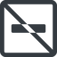 Line, up, wide, square, minus, remove, sub, substract, prohibited, collapse, minus-solid, -, less icon
