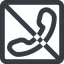 Line, up, wide, square, prohibited, phone, call, dial, number, phone-wide, telephone icon