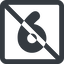 Line, wide, square, prohibited, number, font, digit, 6, six, six-wide, 9, nine icon