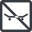 Line, up, wide, square, prohibited, skateboard, board, skate, sk8 icon
