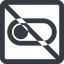 Line, up, wide, square, setting, prohibited, apple, on, off, ios, switch, button, radio, switch-wide icon