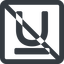 Line, wide, square, prohibited, text, type, editor, font, typography, font-style, underline, underlined, underline-solid icon