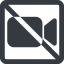 Line, up, wide, square, youtube, video, prohibited, camera, film, movie, videocamera, videocamera-solid icon