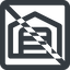 Line, wide, square, car, prohibited, storage, repository, amazon, parking, distribution, warehouse, hangar, logistics, inventory, depot, storehouse, stockroom, warehouse-wide, garage, carport icon