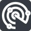 Down, wide, solid, square, horizontal, mirror, gps, place, radar, localisation, radar-wide, sonar icon