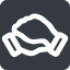 Down, wide, solid, square, business, hand, handshake, shake, agreement, deal, hands, shaking, agree, handshake-wide icon
