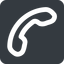 Down, wide, solid, square, phone, call, dial, number, phone-wide, telephone icon