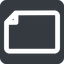 Left, wide, solid, square, file, sheet, paper, file-wide, document, page icon