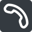 Left, wide, solid, square, phone, call, dial, number, phone-wide, telephone icon
