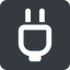 Left, wide, solid, square, electricity, plug, charge, charger, electric, plug-wide, electrics, electrical icon