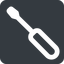 Left, wide, solid, square, screwdriver, screwdriver-wide icon