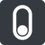 Left, wide, solid, square, setting, apple, on, off, ios, switch, button, radio, switch-wide icon