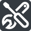 Right, wide, solid, square, horizontal, mirror, building, spanner, wrench, tool, screwdrive, construction, fix, tools, tools-wide icon