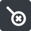 Right, wide, solid, square, cross, search, magnifying, glass, research, magnifying-glass, keywords, keyword, glass-cross, no-result, magnifying-glass-cross, magnifying-glass-cross-wide icon