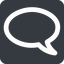 Wide, solid, square, horizontal, mirror, message, chat, comment, speech, dialogue, comment-wide, blablabla, bubble, blabla icon