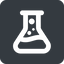 Up, wide, solid, square, horizontal, mirror, erlenmeyer, bubbling, erlenmeyer-bubbling-alt-wide icon