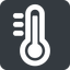 Wide, solid, square, horizontal, mirror, temperature, thermometer, heat, high, hot, thermometer-high, thermometer-high-wide icon