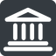Wide, solid, square, law, bank, banking, university, investment, finance, bank-wide, court icon