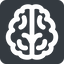 Up, wide, solid, square, human, idea, brain, intelligence, brain-alt, brain-alt-wide, synapse, neuron, memory icon