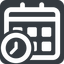 Wide, solid, square, date, schedule, event, timetable, calendar, clock, time, meeting, hour, minute, hours, minutes, deadline, calendar-clock, calendar-clock-wide icon