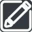 Wide, solid, square, pen, pencil, edit, edition, edit-wide icon