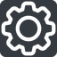 Square, setting, config, gear, wheel, settings, cog, gear-wide icon