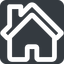 Wide, solid, square, home, house, chimney, house-wide icon