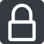 Wide, solid, square, secure, safe, padlock, locked, lock, lock-wide icon