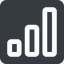Wide, solid, square, statistics, antenna, mobile, signal, bars, level, strength, signal-wide, wifi icon