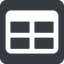 Up, wide, solid, square, cell, table, data, grid, row, columns, spreadsheet, table-wide icon