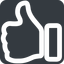 Up, solid, square, rate, rating, thumb, like, dislike, thumbs, thump-up, thumb-down, thumb-wide, hand icon