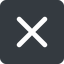 Wide, solid, square, times, cross, error, not, remove, no, delete, times-wide, close, cancel, x, math, mathematics, mathematical, maths icon