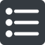 Up, wide, solid, square, list, editor, list-item, checklist, unordered, unordered-list, unsorted, unsorted-list, bullet, bullet-list, unordered-list-wide icon