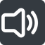Up, wide, solid, square, speaker, volume, mute, unmute, music, sound, loudspeaker, volume-2-wide icon