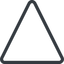 Triangle, line, up, normal icon